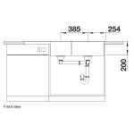 Blanco 525946 NAYA 8S 廚房右雙盆昇盤 (黑色 Black)