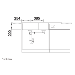 Blanco 527131 NAYA 8S 廚房左雙盆昇盤 (米雅白色 Soft White)