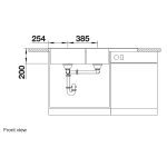 Blanco 519660 NAYA 8S 廚房左雙盆昇盤 (巧克力色 Tartufo)