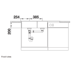 Blanco 525945 NAYA 8S 廚房左雙盆昇盤 (黑色 Black)