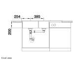 Blanco 519661 NAYA 8S 廚房左雙盆昇盤 (咖啡色 Coffee)