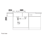 Blanco 519654 NAYA 8S 廚房左雙盆昇盤 (瀝青色 Anthracite)