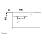 Blanco 519657 NAYA 8S 廚房左雙盆昇盤 (白色 White)