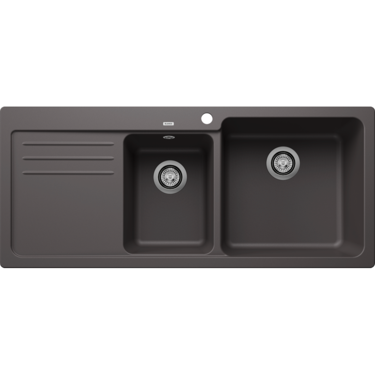 Blanco 525780 NAYA 8S 廚房右雙盆昇盤 (炭石灰色 Rock Grey)