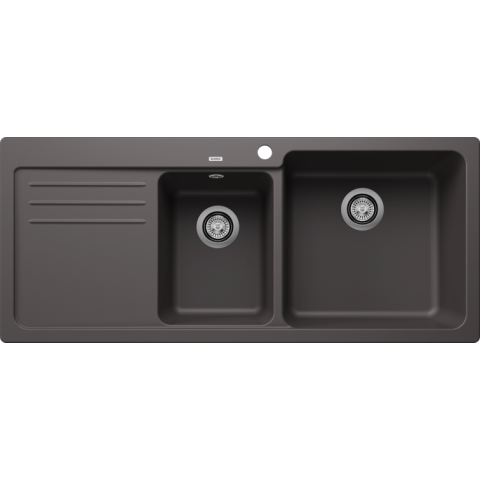 Blanco 525780 NAYA 8S 廚房右雙盆昇盤 (炭石灰色 Rock Grey)