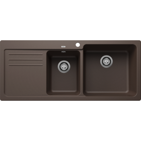 Blanco 525786 NAYA 8S 廚房右雙盆昇盤 (咖啡色 Coffee)