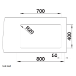 Blanco 525174 Etagon 700-U 廚房昇盤 (巧克力色 Tartufo)