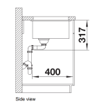 Blanco 525174 Etagon 700-U 廚房昇盤 (巧克力色 Tartufo)