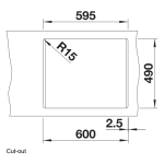 Blanco 527322 PLEON 6 Split 廚房昇盤 (火岩灰色 Volcano Grey)