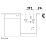 Blanco 527322 PLEON 6 Split 廚房昇盤 (火岩灰色 Volcano Grey)