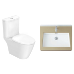 Inax Compact Codie 自由咀座廁連水箱及緩降廁板 配 檯底面盆 (IN2407HKB1-WT-0 + YL-2250/BW1) (不包含風琴喉)