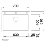 Blanco 525957 Pleon 8 廚房昇盤 (黑色 Black)