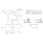 Kohler K-2211X-0 CAXTON 19吋 橢圓形檯下式面盆