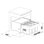 Blanco 518724 Select 60/3 垃圾分類裝置