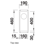 Blanco 526799 Subline 160-U 廚房昇盤 (火岩灰色 Volcano Grey)