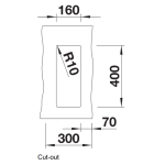 Blanco 526799 Subline 160-U 廚房昇盤 (火岩灰色 Volcano Grey)