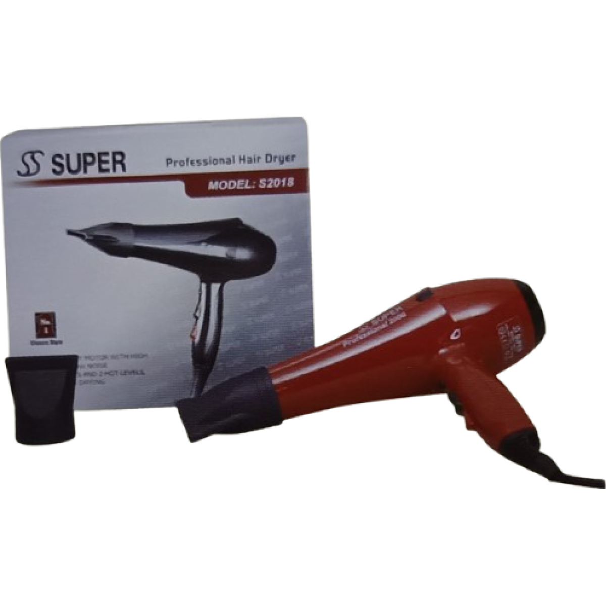 Super S2018 2000W Salon 專業型風筒 (強力AC摩打) (紅色) Super S2018 2000W Salon 專業型風筒 (強力AC摩打) (紅色)