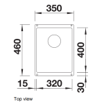 Blanco 527160 Subline 320-U 廚房昇盤 (米雅白色 Soft White)