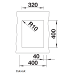Blanco 527160 Subline 320-U 廚房昇盤 (米雅白色 Soft White)