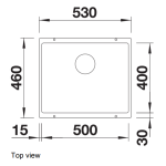 Blanco 527170 Subline 500-U 廚房昇盤 (米雅白色 Soft White)