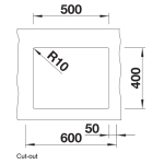 Blanco 527170 Subline 500-U 廚房昇盤 (米雅白色 Soft White)