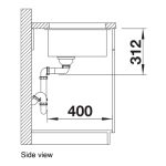 Blanco 527170 Subline 500-U 廚房昇盤 (米雅白色 Soft White)