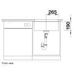 Blanco 527170 Subline 500-U 廚房昇盤 (米雅白色 Soft White)