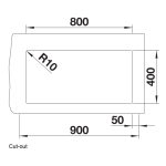 Blanco 527357 Subline 800-U 花崗岩 廚房昇盤 (火岩灰色 Volcano Grey)