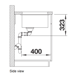 Blanco 527164 Subline 350/350-U 花崗岩 廚房雙昇盤 (米雅白色 Soft White)