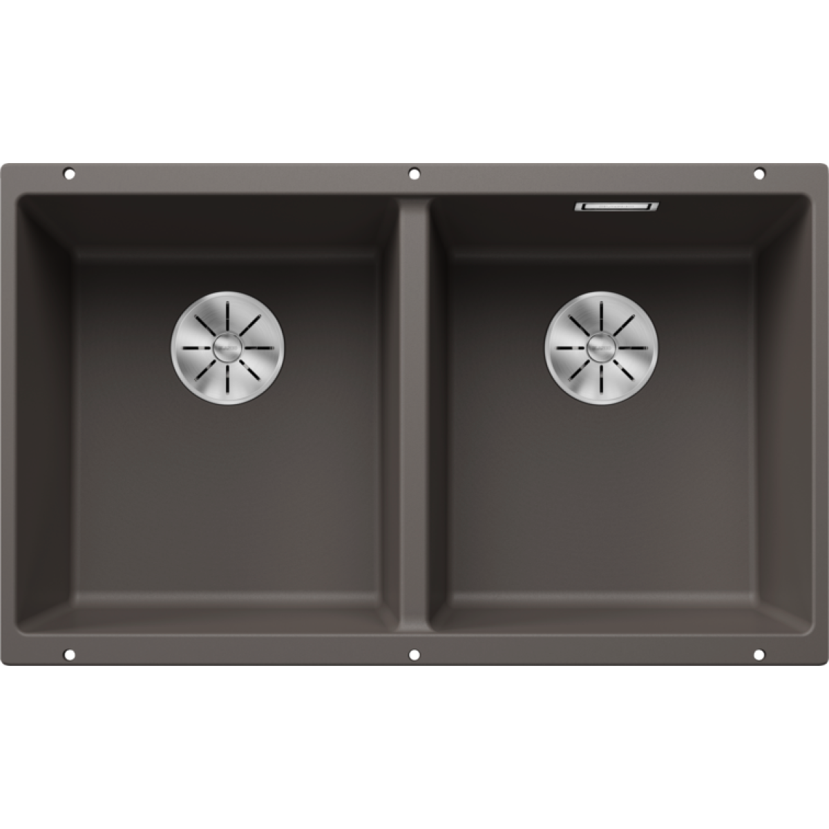 Blanco 527347 Subline 350/350-U 花崗岩 廚房雙昇盤 (火岩灰色 Volcano Grey)
