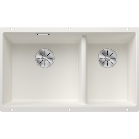 Blanco 523155 Subline 430/270-U 花崗岩 廚房雙昇盤 (白色 White)