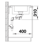 Blanco 527601 Adira 6 S 花崗岩 廚房昇盤 (黑色 Black)