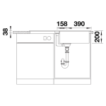Blanco 527618 Adira XL 6 S 花崗岩 廚房昇盤 (瀝青色 Anthracite)