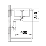 Blanco 527618 Adira XL 6 S 花崗岩 廚房昇盤 (瀝青色 Anthracite)