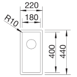 Blanco 521565 Claron 180-U 廚房昇盤