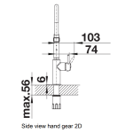 Blanco 527731 Catris-S Flexo 拉出式水龍頭 (緞紋暗鋼 Satin Dark Steel)