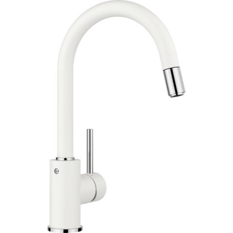 Blanco 521457 Mida-S 拉出式水龍頭 (白色 White)