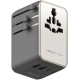Momax UA23UKL 1-WORLD² 100W 雙 AC 四 USB GaN 全球轉換 插座  (鈦色)