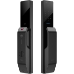 Moorgen 摩根 T9系列 Swarovski 水晶按鈕 貓眼智能電子門鎖 (雲母黑)