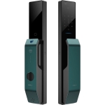 Moorgen 摩根 T9系列 Swarovski 水晶按鈕 貓眼智能電子門鎖 (夢幻藍)