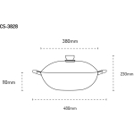 Concorde 匡橋 CS-3828 38厘米 縣浮鑊
