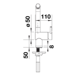 Blanco 527733 Linus-S 水龍頭 (PVD Satin Dark Steel)