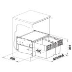 Blanco 526203 Select II 60/2 垃圾桶
