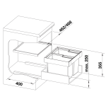 Blanco 521469 Flexon II 50/2 垃圾桶