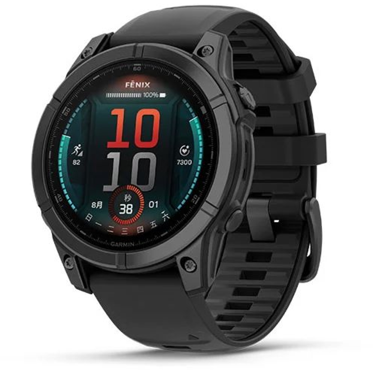 Garmin 010-03025-13 fēnix E 全方位戶外進階GPS智慧腕錶 (岩灰鋼 47mm)