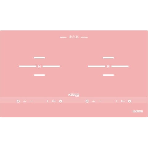 Kuzzo 德國德信 DG-289 73厘米 2800W 嵌入/座檯式 智能雙頭電磁爐 (粉紅色)