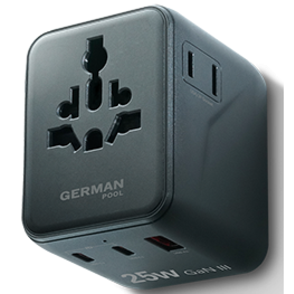 German Pool 德國寶 UTA-PD25W 25W MINI GaN III旅行充電插座 (黑色) German Pool 德國寶 UTA-PD25W 25W MINI GaN III旅行充電插座 (黑色)