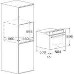 Fulgor FCOS 6215 TEM X 60厘米 65公升 嵌入式焗爐