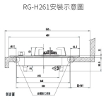Rasonic 樂信 RG-H261-TG 78厘米 嵌入式雙頭煤氣煮食爐