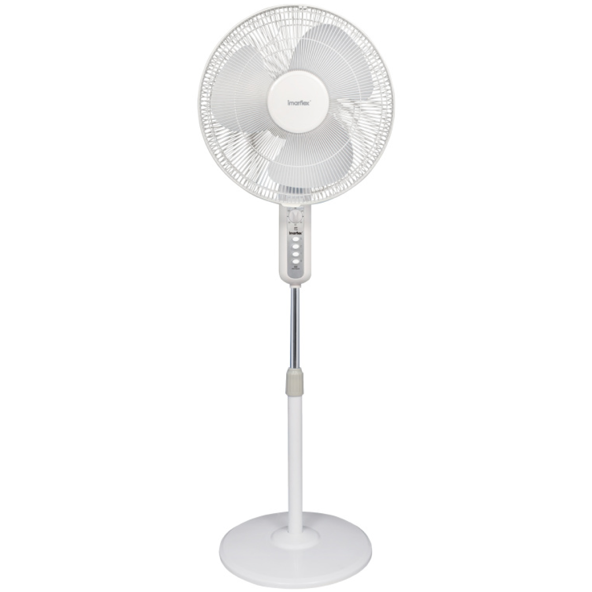 Imarflex 伊瑪 IFS-40S2 『素鋼。白』 16吋 機械式金屬座地扇
